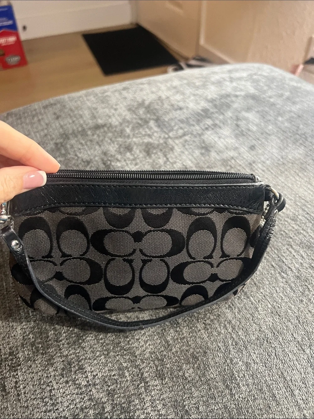 Coach signature wristlet
